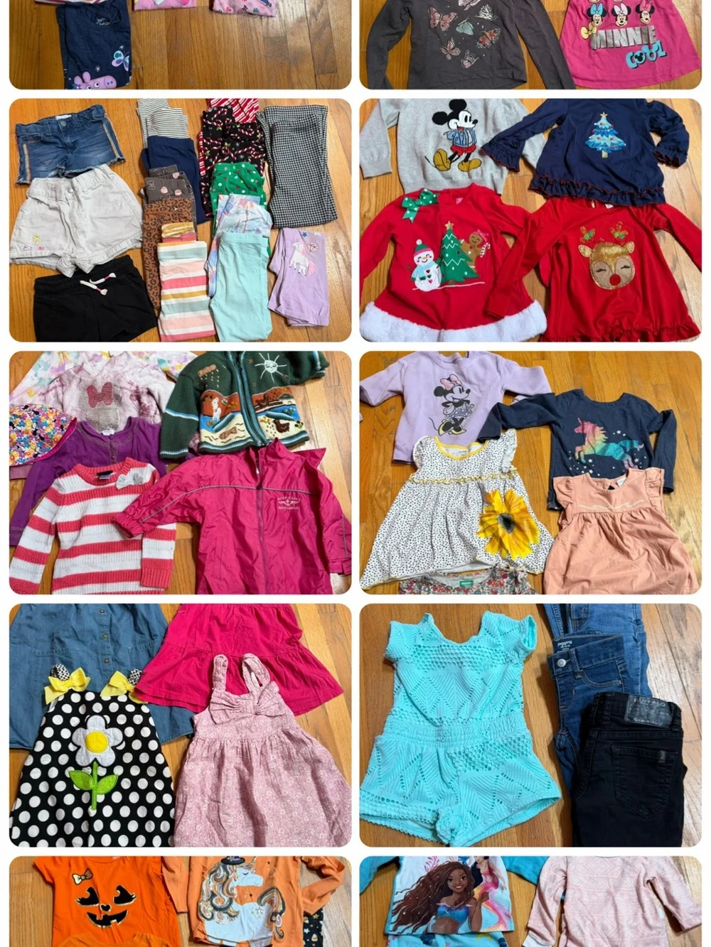 Girls Mixed Clothing Lot 63 Items - Assorted Colors Size 4T